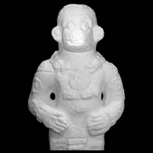 monkey nobleman's clothes scan limestone statuette 3d print model - Mito3D