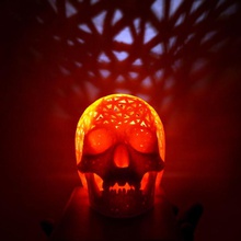 halloween cranio lampade giardino led luce concorso 2014 maschere cabinet curiosità 3d print model - Mito3D