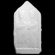 soulagement pierre tombale analyse couple stèle dalle 3d print model - Mito3D