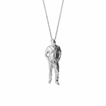 poly standing man - pendant jewellery figure lowpoly 3d print model - Mito3D