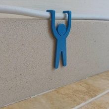 everyday objects cable clip holder & garden organizer cableclip skirting 3d print model - Mito3D