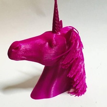 hairy unicorn single dual extrusion toys & games 3d print model - Mito3D