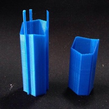 pencil case & garden futuristic geometry pencilcase 3d print model - Mito3D