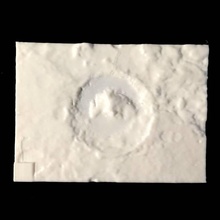 Neugierde Landung Seite qr Bildung Platz NASA 3D Modell Augen Solarsystem Krater 3d print model - Mito3D