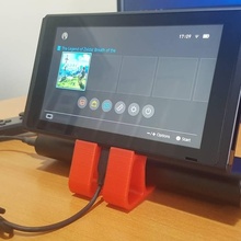 Nintendo interruptor portátil cobrando ficar pé aparelhos eletrônicos switch nintendo 3d print model - Mito3D