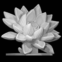 peace scan flower loveandpeace fiberglass 3d print model - Mito3D