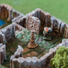 caverne prigione piastrelle pavimento tavolo gioco ruolo dungeon draghi giocando Giochi 3d print model - Mito3D
