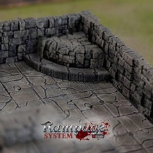 furia prigione piastrelle base impostato 54 aggiornato tavolo gioco ruolo dungeon draghi giocando Giochi 3d print model - Mito3D