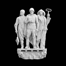 moskovsky victory park relief scan moscow region 3d print model - Mito3D