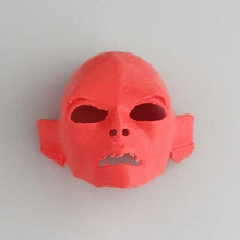 gollum maske Yüzüklerin Efendisi ölçek sanat hayranı Cadılar Bayramı sürprizler ilginç rekabet 2014 maskeleri dolap 3d print model - Mito3D