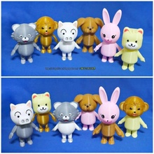 3dp Şirin hayvan aile hayran Sanat hayvanlar ayı kedi köpek maymun domuz tavşan 3d print model - Mito3D