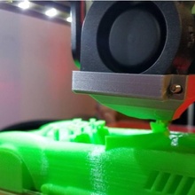 duct fan mount build 3d printer ductfanmount 3d print model - Mito3D