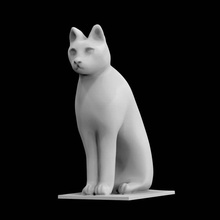 Tiere Sarkophag Dekoration Katze Scan Ganzkörper 3d print model - Mito3D