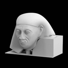 head statue man mentuemhat scan portrait 3d print model - Mito3D