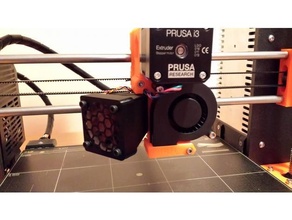 prusa i3 noctua fan cover build 3d printer mod 40mm 3d print model - Mito3D