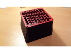 hepa + ativo carbono filtro 3d impressora habitação Construir ventilador duto 120mm filtros 3d print model - Mito3D