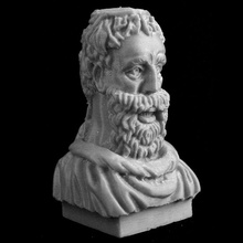 sheldonian bust oxford uk scan sculpture limestone bodleian 3d print model - Mito3D