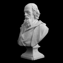 alfred tennyson buste collection lincoln royaume uni numérisation sculpture britanniques marbre poète lauréat alfredtennyson 3d print model - Mito3D