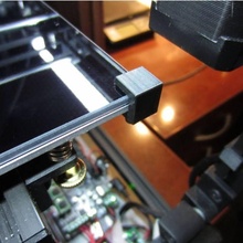 3d impresora vaso cama clampv construir abrazadera clip calor calentado montaje borosilicato cristal vidrio acortar montar 3d print model - Mito3D