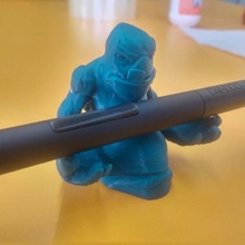 lama wacom caneta suporte jardim personagem porta canetas 3d print model - Mito3D