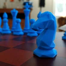 escuela politécnica ajedrez conjunto tablero juegos lowpoly juego licuadora piezas 3d print model - Mito3D