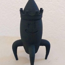 roket kral taç Oyna oyuncak karakter rey juego sanat kohete 3d print model - Mito3D