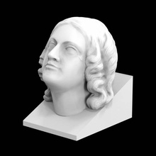 figura proa hms Bristol Varredura cabeça mulher 3d print model - Mito3D