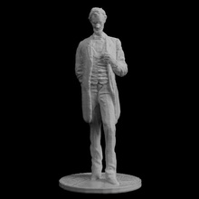 abraham lincoln l'homme sculpture rencontra york numérisation médaille bronze président mémorial abrahamlincoln unitedstatesofamerica 3d print model - Mito3D