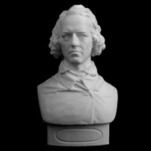 alfred tennyson buste collection lincoln royaume uni numérisation sculpture marbre poète anglais alfredtennyson 3d print model - Mito3D