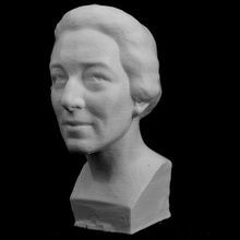 head woman collection lincoln uk scan bust sculpture plaster 19thcentury arturloewenthal lincoln-collection 3d print model - Mito3D