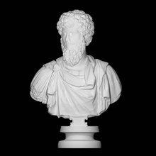 Roma büst Lucius verus taramak baş Vesika 3d print model - Mito3D