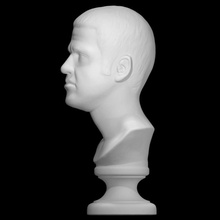 waltier blind birth scan bust head man 3d print model - Mito3D