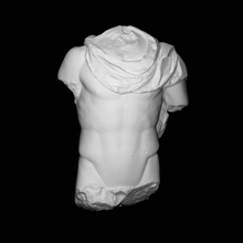 masculino torso escanear cuerpo hombre romano soldado guerra 3d print model - Mito3D
