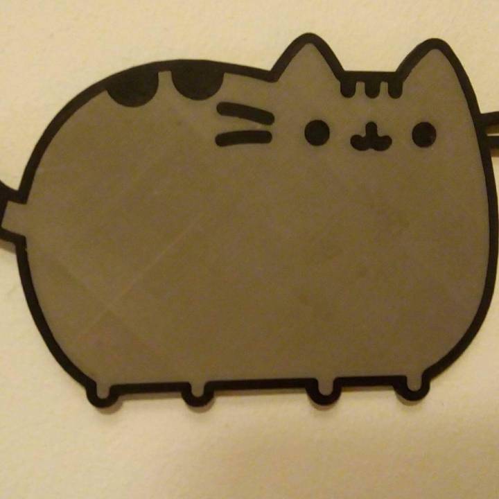 Pusheen bardak altlığı Bahçe anime kedi Japonya Japonca Neko 3D print model - Mito3D