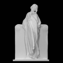 woman praying - famiglia bianchi scan fullbody gravestone 3d print model - Mito3D