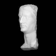 romano marmo ritratto Claudio scansione testa 3d print model - Mito3D