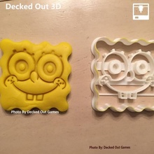 sponge bob square pants cookie cutter & garden kitchen spongebob squarepants cartoons bakery cutters deckedout3d 3d print model - Mito3D