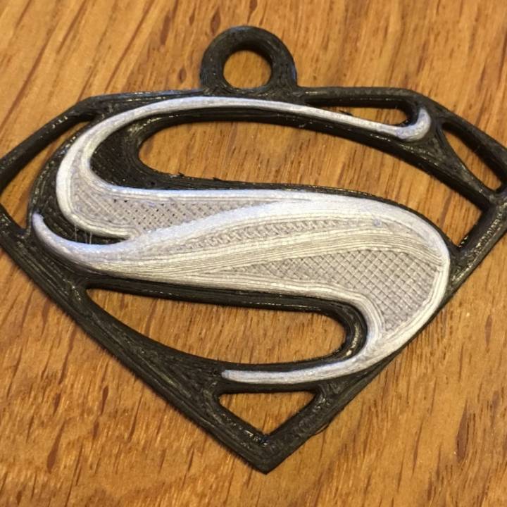 superuomo portachiavi moda Accessori supermankeychain 3D print model - Mito3D