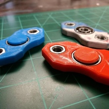 hex nut fidget spinner toys & games bearing blender blender3d fusion360 fidgetspinner 608bearing 3d print model - Mito3D