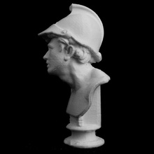 head young warrior collection lincoln uk scan bust sculpture marble 19thcentury josephnollekens lincoln-collection 3d print model - Mito3D