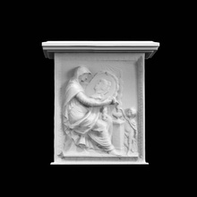 relief gravestone scan russia cemetery stpetersburg 3d print model - Mito3D