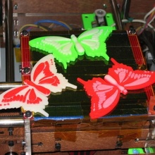 ner butterfly & garden ornament paper flexible belfry thinner 3d print model - Mito3D