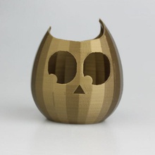 candle owl & garden tealight tealightcandleholder 3d print model - Mito3D