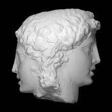 Beth shean Büste Scan weiblich Göttin Kopf Mythologie männlich janiform Ariadne Bacchus 3d print model - Mito3D