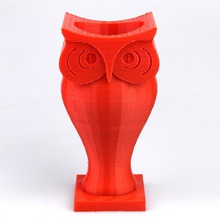 candle owl big & garden animal candlestick simple tealightcandleholder 3d print model - Mito3D