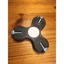 fidget spinner hex bolt 3 8 1 2 unc 16 toys & games 3d print model - Mito3D