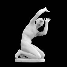 figlio niobe scansione Dio greco uomo mitologia scultura religione 3dprint 3dscan posti sedere inginocchiato 3d print model - Mito3D