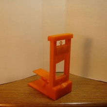 francés guillotina escanear historia espada 3d print model - Mito3D