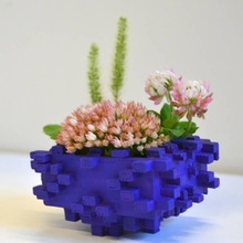 mini maceta jardín flor florero decoración 3d print model - Mito3D