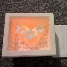 surprise box & garden heart led decor 3d print model - Mito3D